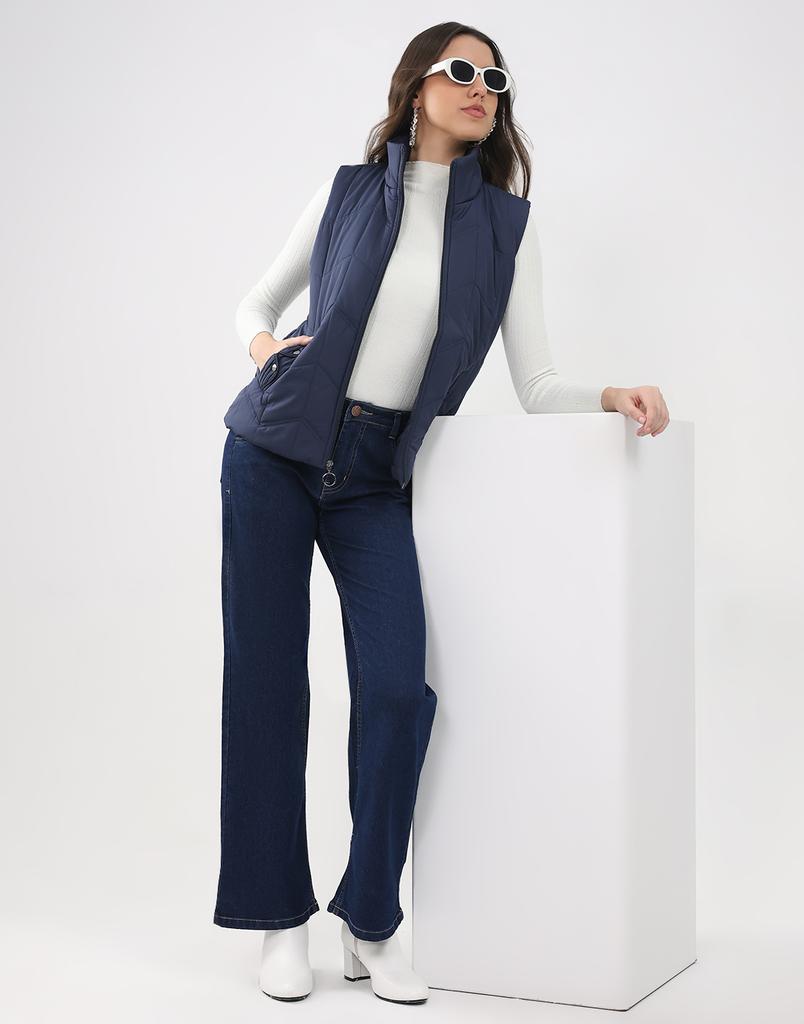 MONTE CARLO Women's Regular Fit Sleeveless Jacket