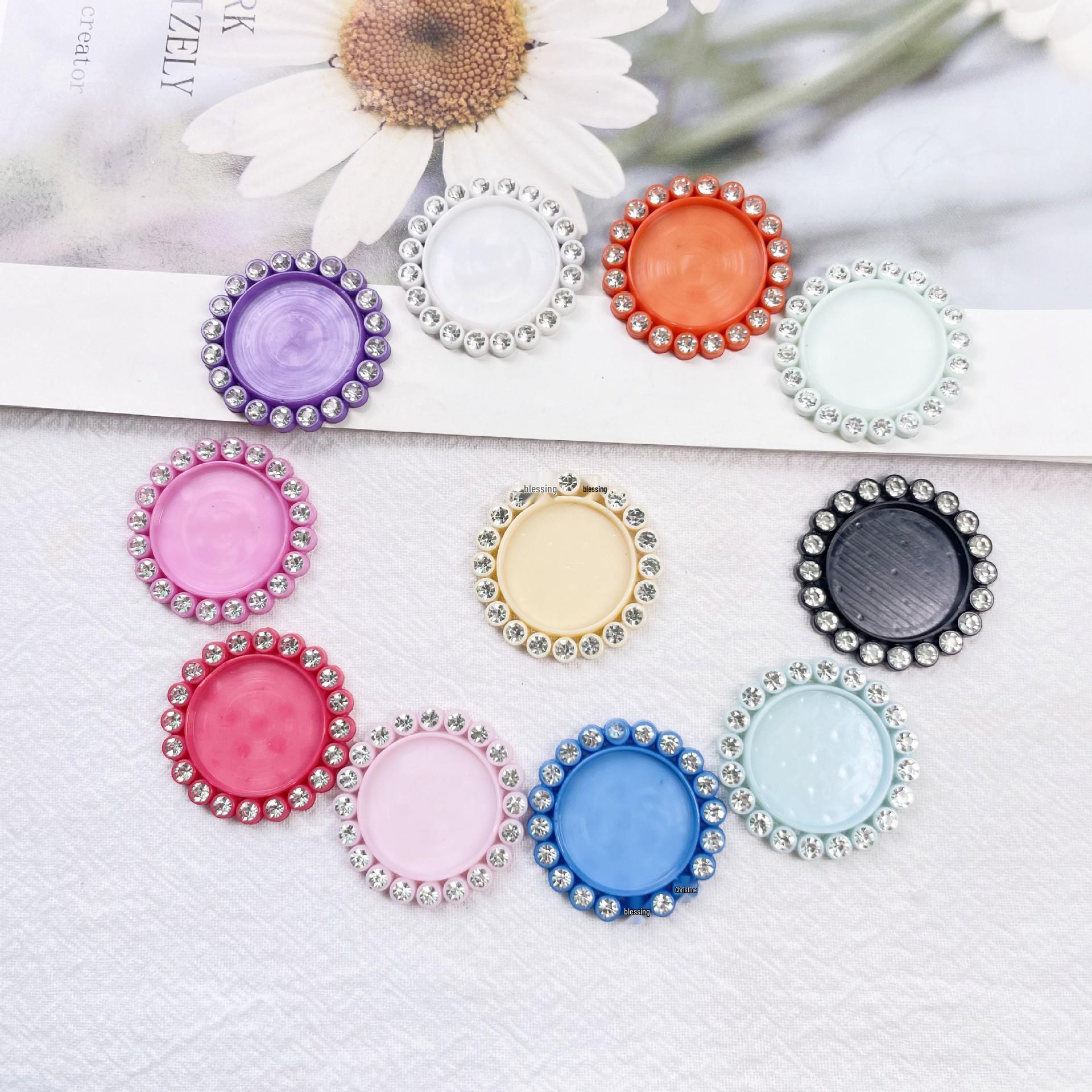 

25mm Time Gem Necklace: 12-Color Children s Bow Pendant DIY Accessory розовый