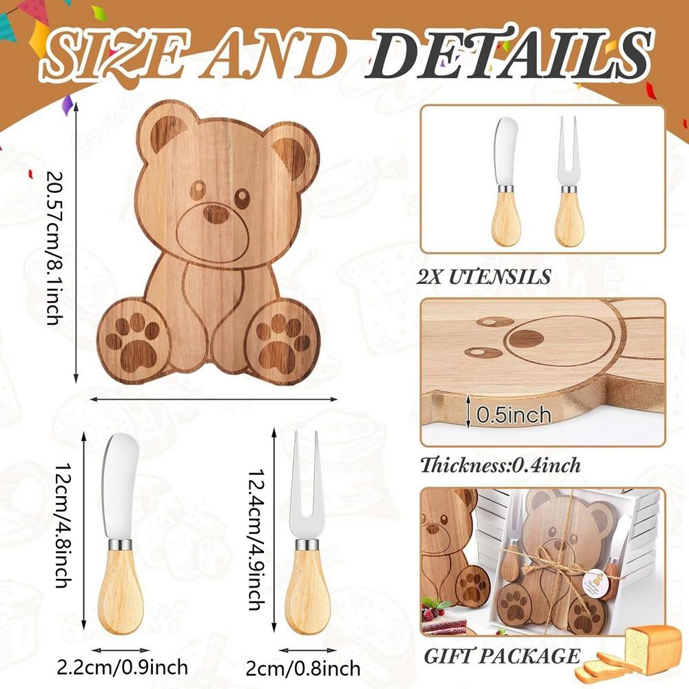 

Cheese Board Bear Shape Kitchen Serving Platter Platter Kitchen Food Platter For Meats Seafood Fruits Appetizers Bread Wedding жовтий