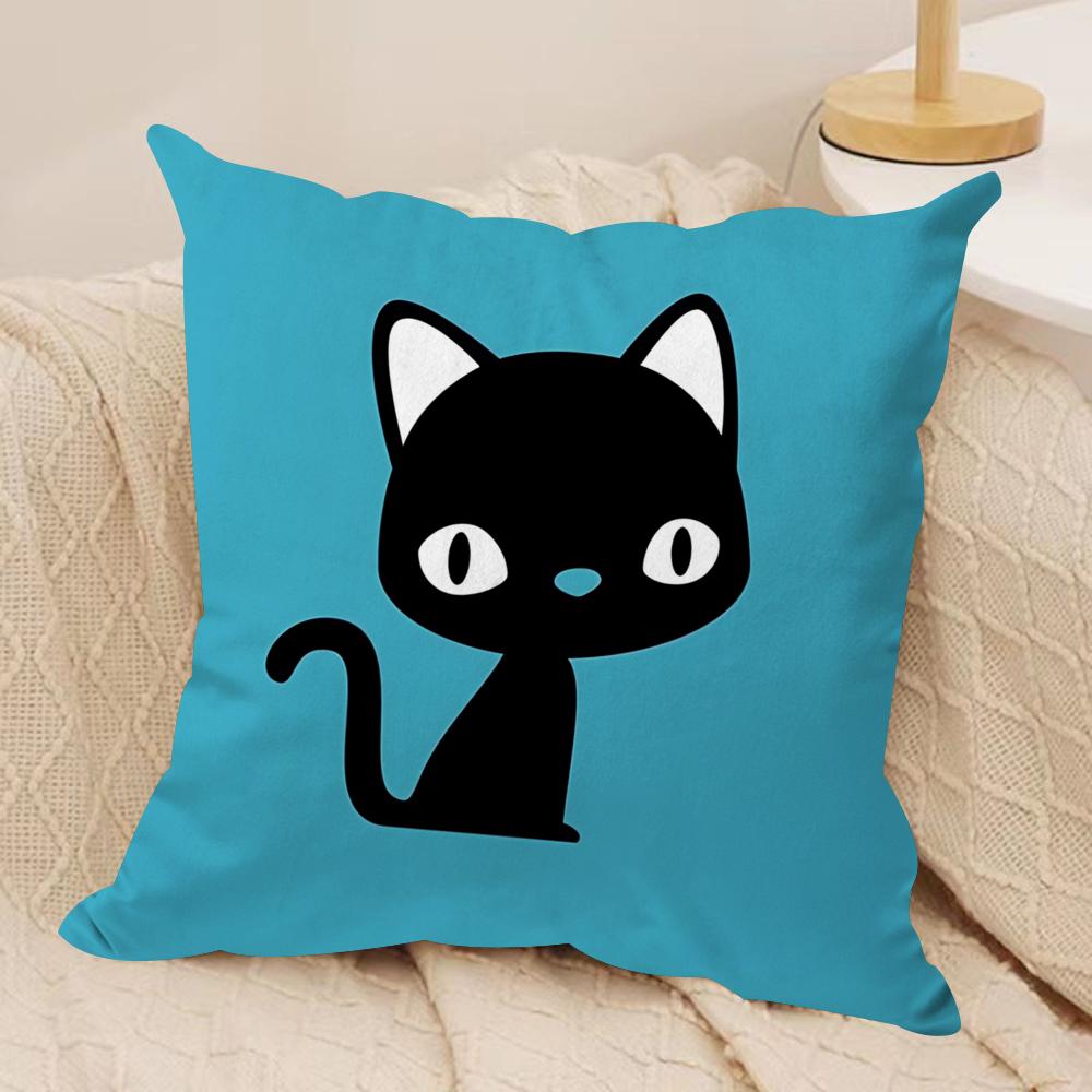Cute Animal Cushion Cover Soft Plush Fabric DoubleSided Printed Cushion Covers for All Seasons Modern Home Decor