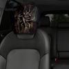 Einfach zu installierendes Auto-Sitzzubehör, Universale Abdeckung, Gruselige Kopfstützenbezüge, Atmungsaktives Innenraum-Styling, Elastisch für Limousine, LKW, SUV Fahrzeuge