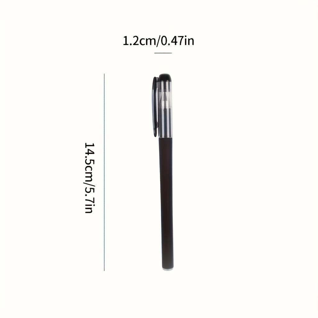 6/12 Pack Quick-Dry 0.5mm Fine Tip Gel Pens - Smooth Writing, Black Ink,Note-Taking & Art - Professional Business Stationery