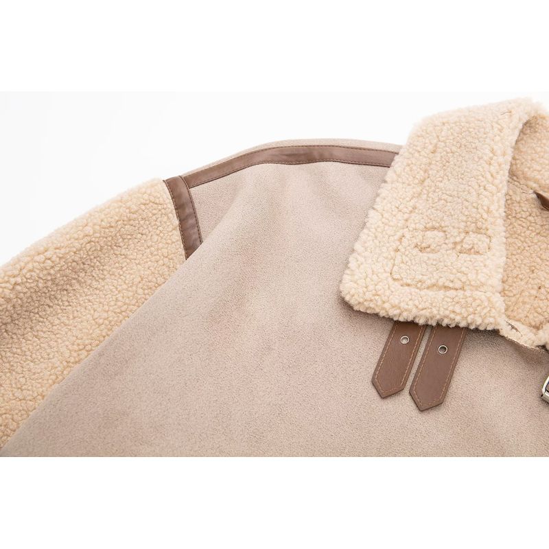 Kaslead New Arrival Women's Clothing Fashion Style Stylish Simple and Versatile Stitching Jacket Outwear 8073255