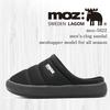 Slide Sandals with Cotton Blend Thick Suitable for Outdoor and Indoor Black Mesh [MOZ] Smooth-feeling Insole, Clogs, Lightweight, Sole, Use,