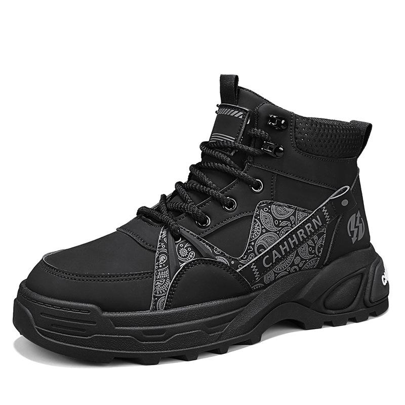 

Martin boots men s winter high-top casual British style retro short boots outdoor hiking shoes non-slip tooling shoes 39