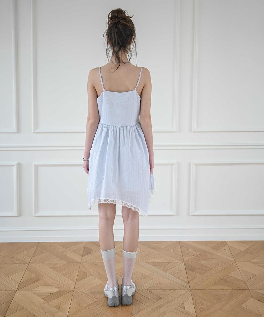 Cool Kitten Airy Asymmetrical Hem Slip Dress 2 Colors