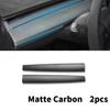 Car Dashboard Cover For Tesla Model 3 Y Door Dash Trim Panel Carbon Fibre ABS Interior Accessories Sticker 2021-2024 New