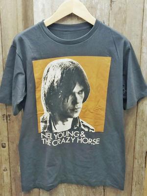 Tričko s barevným portrétem Neila Younga a Crazy Horse, unisex