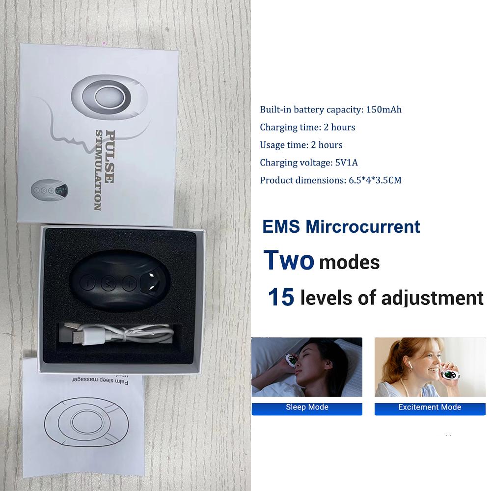 Handheld Sleep Aid Device Relieve Anxiety Stress Insomnia Smart Sleeper EMS Pulse Palm Massager Health Hypnosis Improve Sleeping