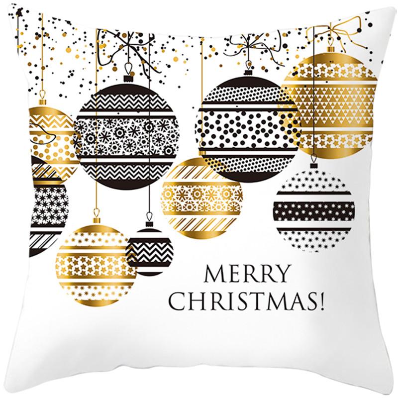 Merry Christmas holiday decoration cushion cover sofa office seat car ornaments bedroom room home  45x45cm