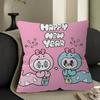 E-Esther Bunny Cartoon Cushion Cover Decorative Pillow Sofa Home Decor Case Pillow Cases