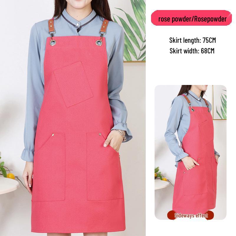 Durable Dirt-Resistant Canvas Apron for Home and Kitchen, Customizable with Logo.
