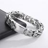 16MM Vantage Stainless Steel Heavy Men's Bracelet Punk Cast Double Row Chain Bracelet Male Hand Jewelry Armband Boyfriend Gift