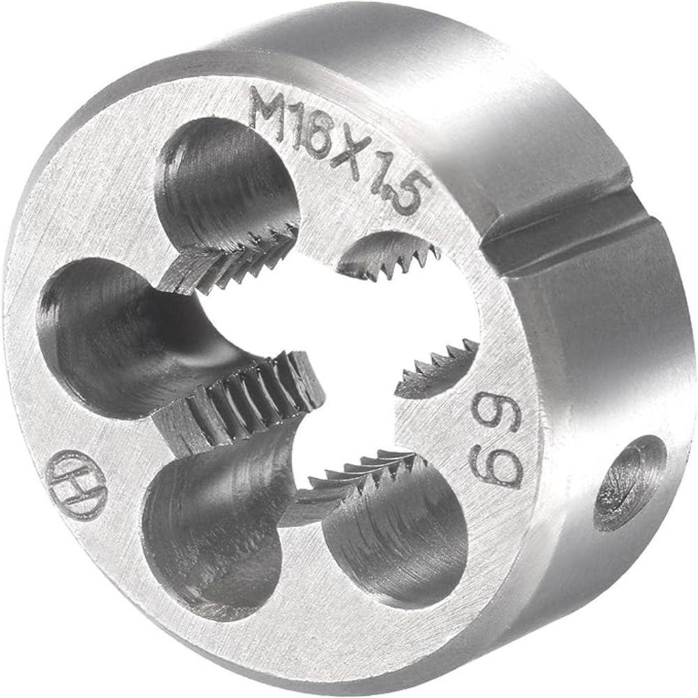 M16 x 1,5mm Metrischer Gewindebohrer- und Schneideisensatz Gewinde Breite Anwendung für Mutter Schraube Bolzen Gewindereparatur