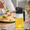 Cooking Oil Spray Glass Jar 2 In 1 Oil Dispenser and Vinegar Sprayer 470ml/16oz Kitchen Oil Sprayer Mister for Cooking Air Fryer