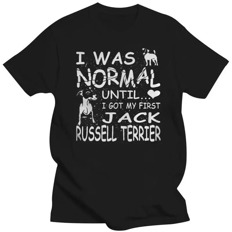 2024 New Funny Men T Shirt Women Novelty Tshirt Jack Russell Terrier I Was Normal Until Dirty Design Cool New Style TShirt Tops
