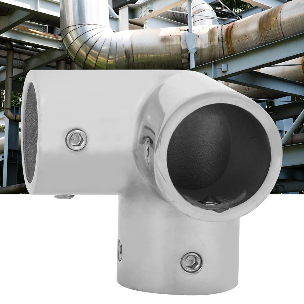 Raccord de tuyau d'angle en acier inoxydable à 3 voies, connecteur de tube, coude de sortie latérale, 1 pouce