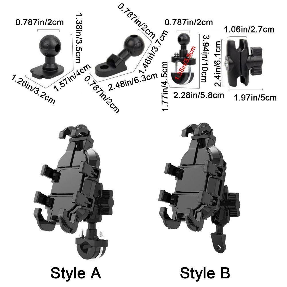 Eight Claw Fixed Motorcycle Phone Holder 360° Rotation Navigation Stand  Rear View Mirror