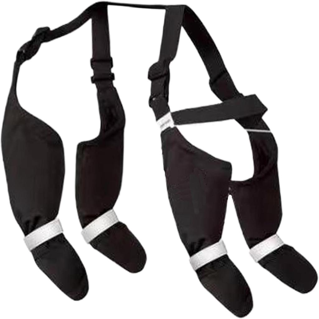 Reflektierende Schmutzabweisende Hundestiefel mit Verstellbaren Elastischen Bändern für Draußen