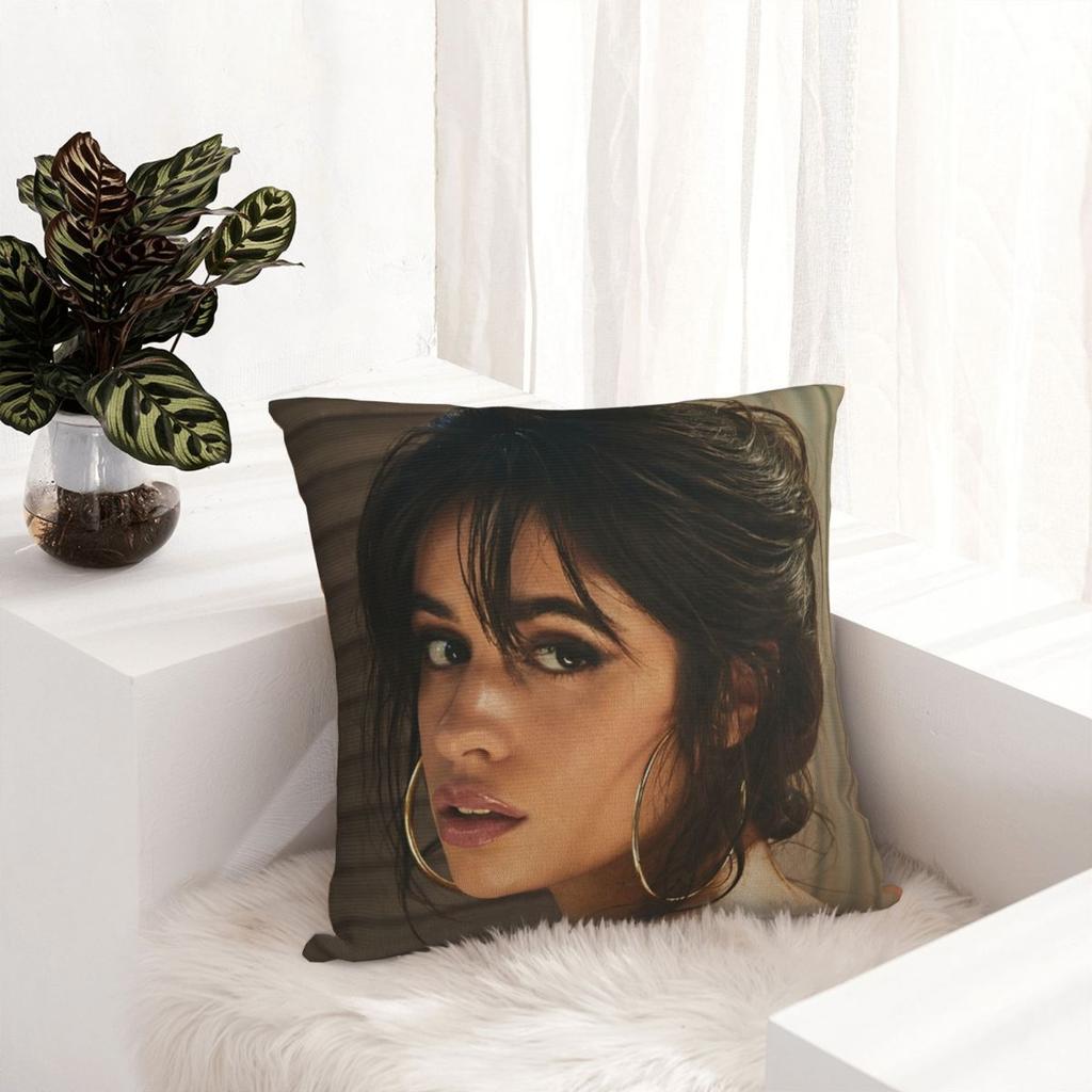 Singer Camila Cabello Pillowcase Printing Fabric Cushion Cover Decorative Throw Pillow Case Cover Home Dropshipping 40X40cm