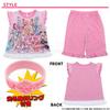 Pretty Cure All Stars Pajamas 582 110cm Lavender Short-Sleeved, Courage-Boosting! Glow-in-the-Dark