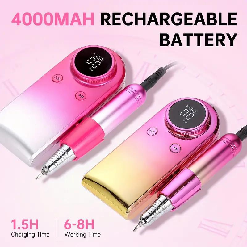 June 2025 Portable MS-901 Rechargeable Nail Drill for Professional High-Speed Nail Removal