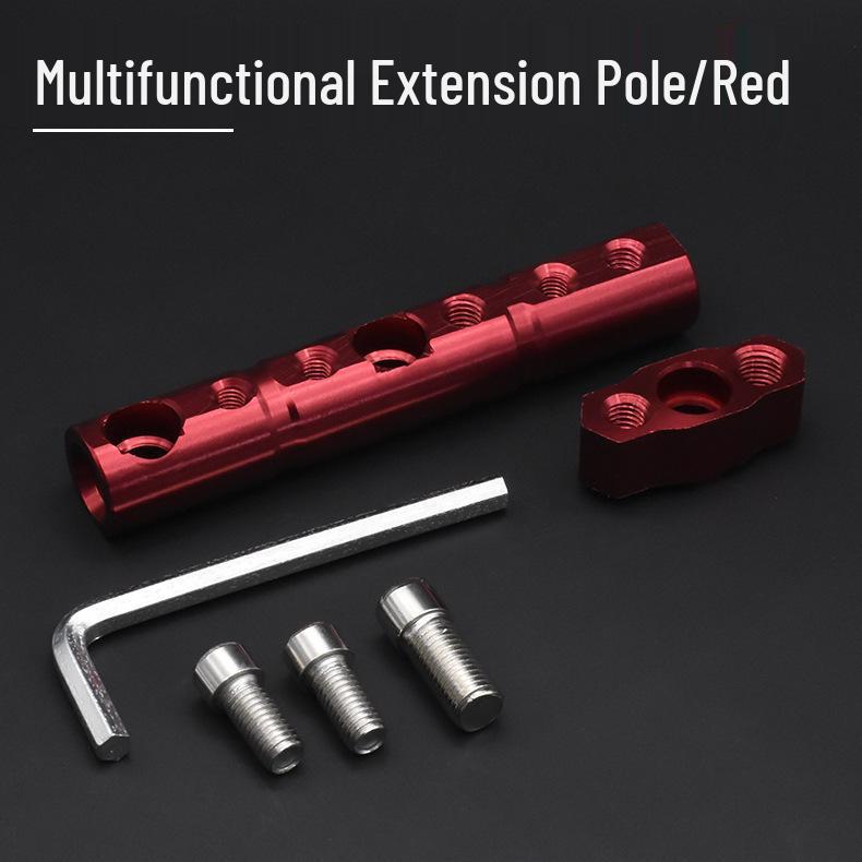 

Motorcycle Multifunctional Extension Bracket: Lamp Holder, Crossbar, Rearview Mirror Mount, Spotlight Pole, Decorative Part for Electric Scooters XS