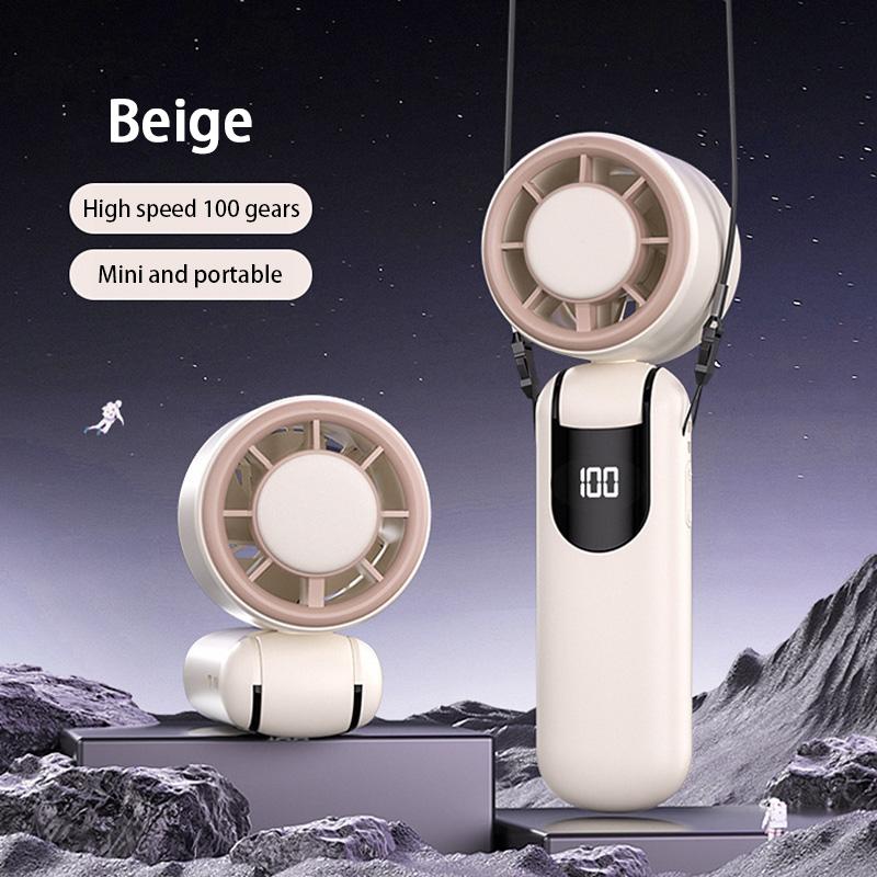 

New MIJIA Portable Handheld High-speed Turbo Violent Portable Folding Digital Display Ice Pack Cooling 16 ° High Wind Fan