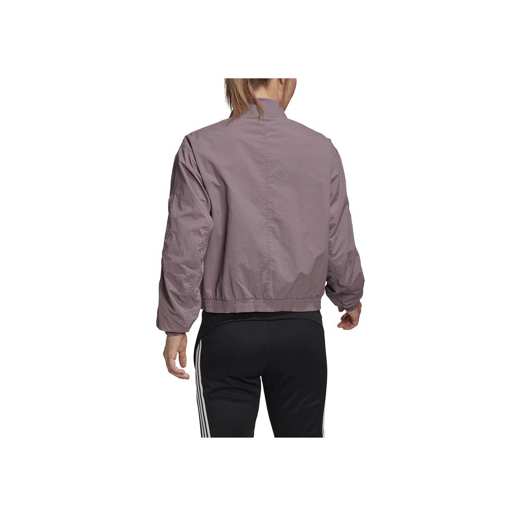 adidas FW20 Womens Bomber Breathable Outdoor Long Sleeve Jacket Women Jacket Purple FL1836