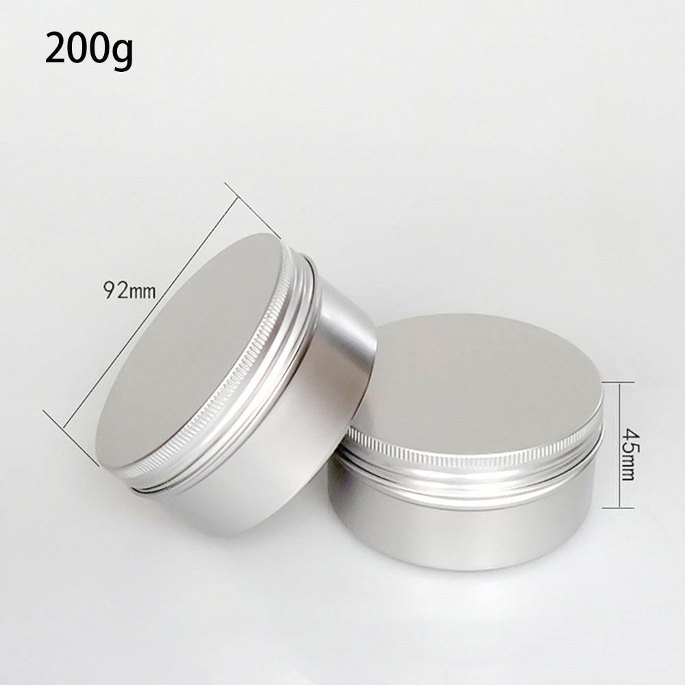 50PCS 10g 30g 50g 100g Aluminum Tin Jars Empty Cosmetics Container Metal Candle Jars with Lids Lip Balm Pot Face Eye Cream Box