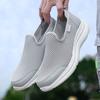 Summer single mesh breathable men's shoes ultra-light soft sole casual hollow sports shoes men's one-pedal lazy shoes non-slip