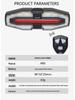 2024 USB Rechargeable Bicycle Turn Signals with Horn and Wireless Remote-Controlled Bright Rear Light for Night Riding.