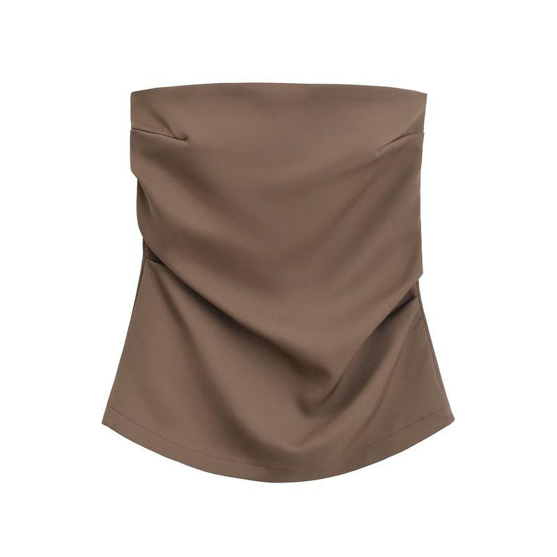 Kaslead New Arrival Women's Clothing Fashion Style Fashion All-Match Silm Multi-Color Tube Top Tops 3067089