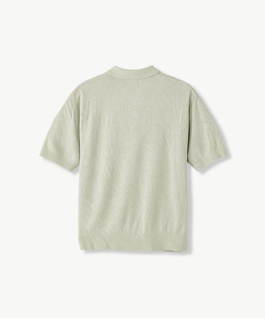 STCO Boucle Collar Knit Light Green (Oversized)_Sktvb54Osq