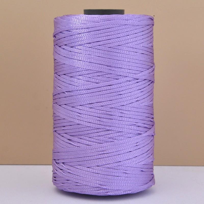 

250г Шовкова Бавовняна Льняна Пряжа для В язання Гачком 2,5 мм Легка Крижаний Шовк Плоска Стрічкова Пряжа Ручна Робота В язання Гачком DIY Сумки Капелюхи Порожниста Нитка