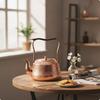 Hammered Copper Kettle Traditional VintageStyle Stovetop Teapot for Homeowners, Gas