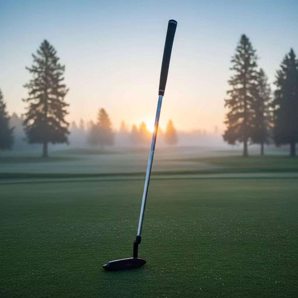 Golf Putter Right-Handed with Textured Grip Comfortable for Office