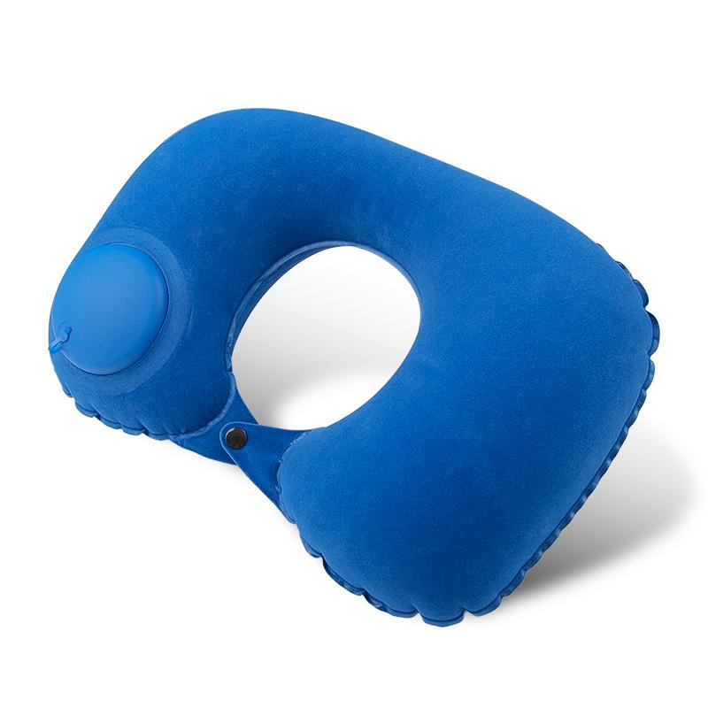 Custom Inflatable U-Shaped Travel Neck Pillow for Car & Airplane