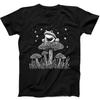 Frog Sitting On a Mushroom Best Seller Music Gift Black Tee T Shirt 316