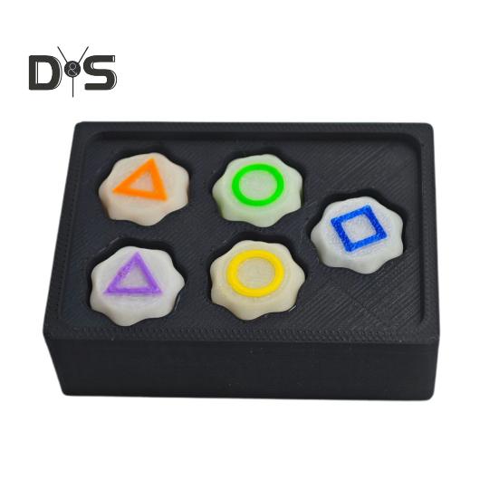 

5 шт. Корейская традиционная игра по ловле камней, светящиеся в темноте камни, игра на координацию движений рук и глаз, для детей, взрослых, семейных вечеринок, игрушка для ловли камешков Sets