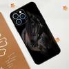 Beautiful Black Horse Phone Case For iPhone 17 Pro Max 14 13 12 11 15 16 Pro Max mini 15 Plus 16e 17 Air Funda