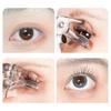 Portable Wide-Angle Eyelash Clip Lasting Eyelash Curler With Frameless Toothed Comb Professional Curling Tool Eye Makeup Tool