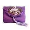 Embroidered Flower Women Tassels Handbags Retro Handmade Zipper National Small Bag Card Storage Ethnic Style Coin Purse