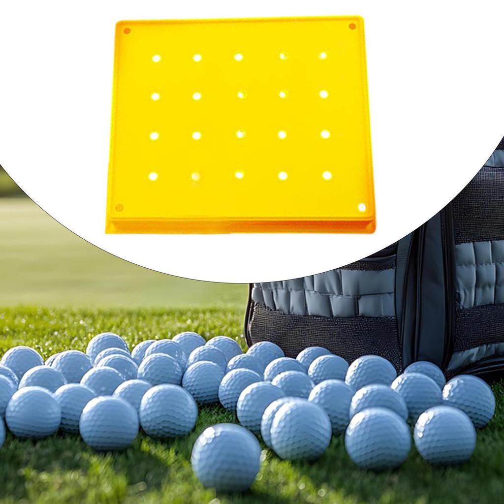 Golf Ball Dispenser Tray Container Equipment with Holes Organizer Holder Dish Storage Box for Home
