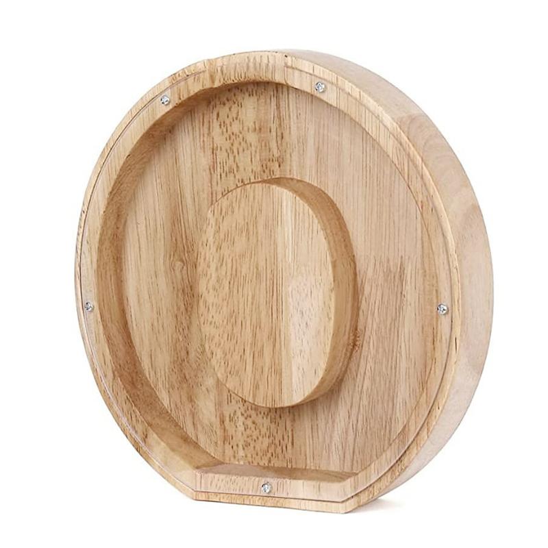 26 English Alphabet Piggy Bank Wooden Coin Money Saving Box Jar Coins Storage Box Desktop Ornament Home Decor Gifts