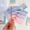 1Set Vintage Morandi Color Transparent Sticky Notes Paster Sticker Pet Notepad
