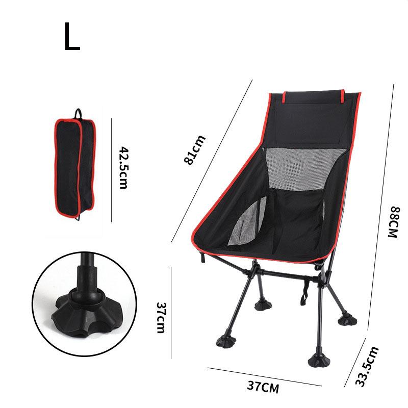 Zusammenklappbarer Mondstuhl Breite Basis Atmungsaktiver Klappsitz Kippsicheres Design Tragbarer Campinghocker Leichtgewicht für Strand Picknick Outdoor