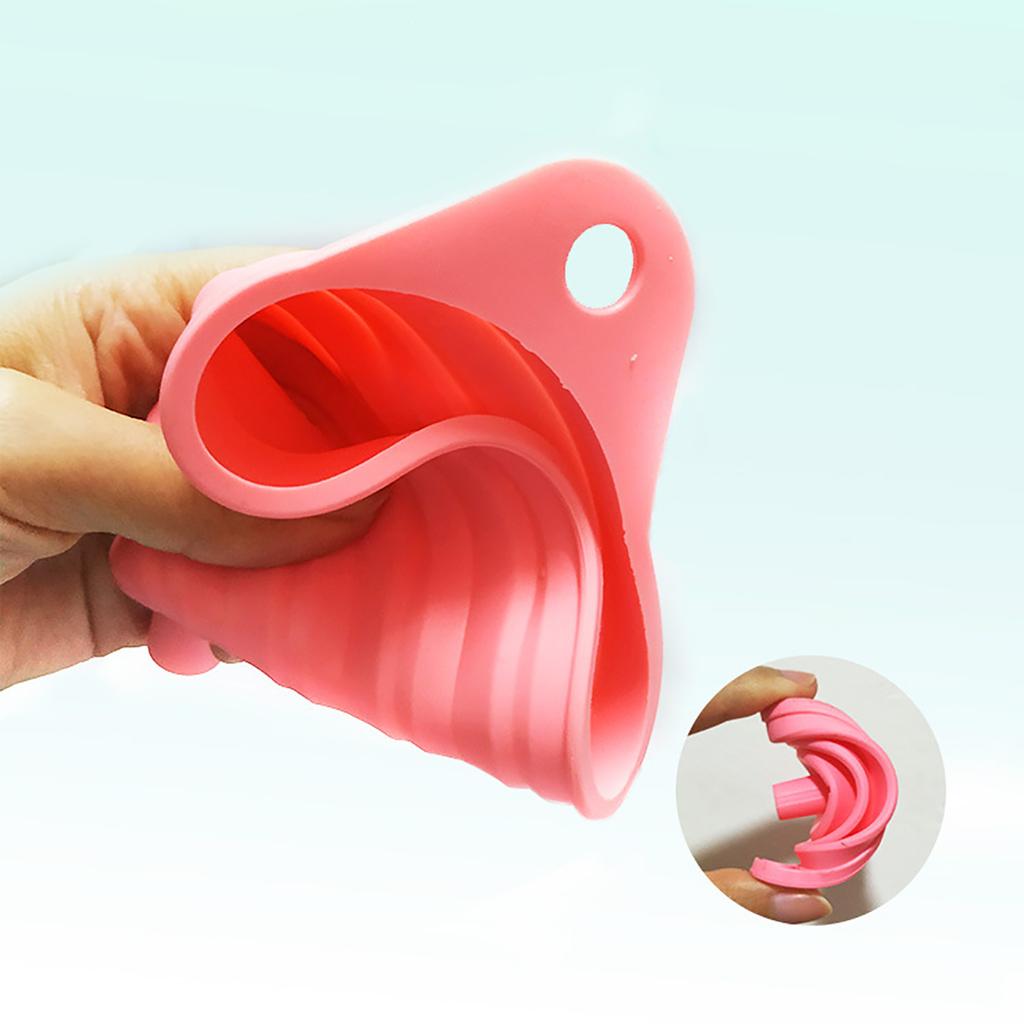 Kitchen Funnel Set, Mini Silicone Telescopic Foldable Oil Funnelfor Filling Water Bottles With Liquid Transfer