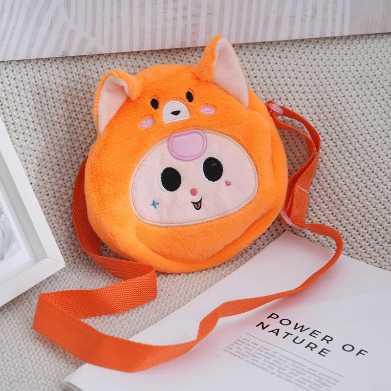 Dopamine Three Baby Single Shoulder Crossbody Bag Panda Rabbit Frog Plush Bags