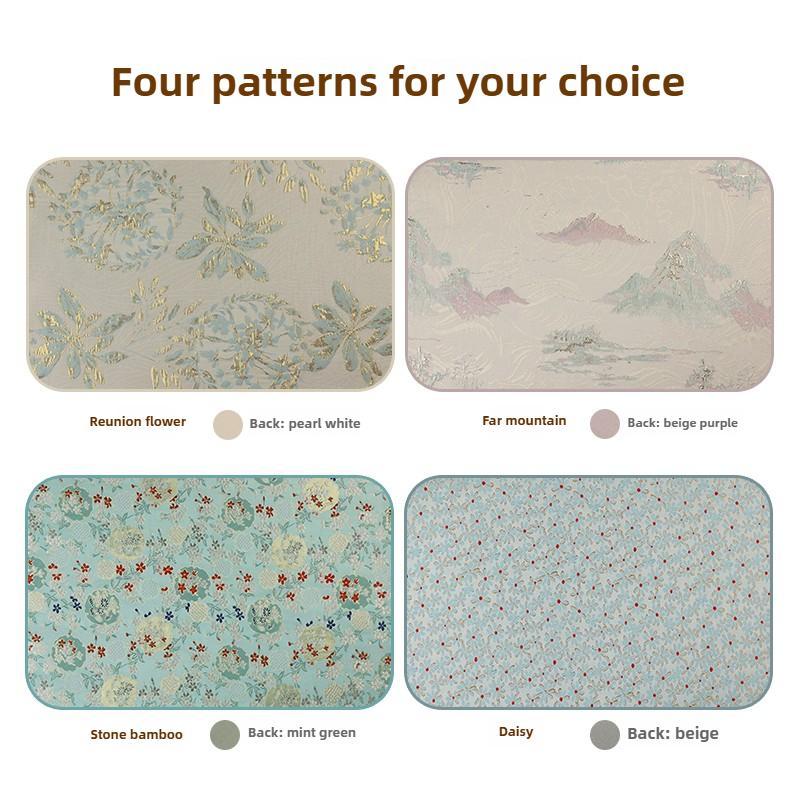 Calligraphy National Style Tea Tray Mat Tea Set Accessories Mat StudyBrush Double-sided Special Pad Felt Table Mat Painting Felt